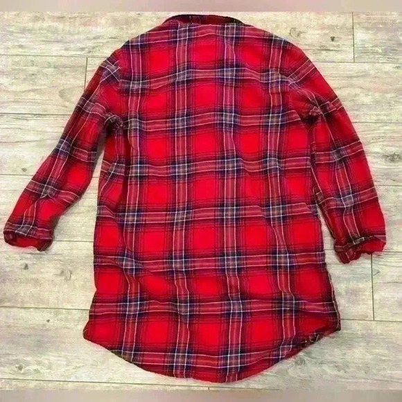 Day dreams duvet days plaid woman’s sleep gown/shirt size 14 - Picture 2 of 4